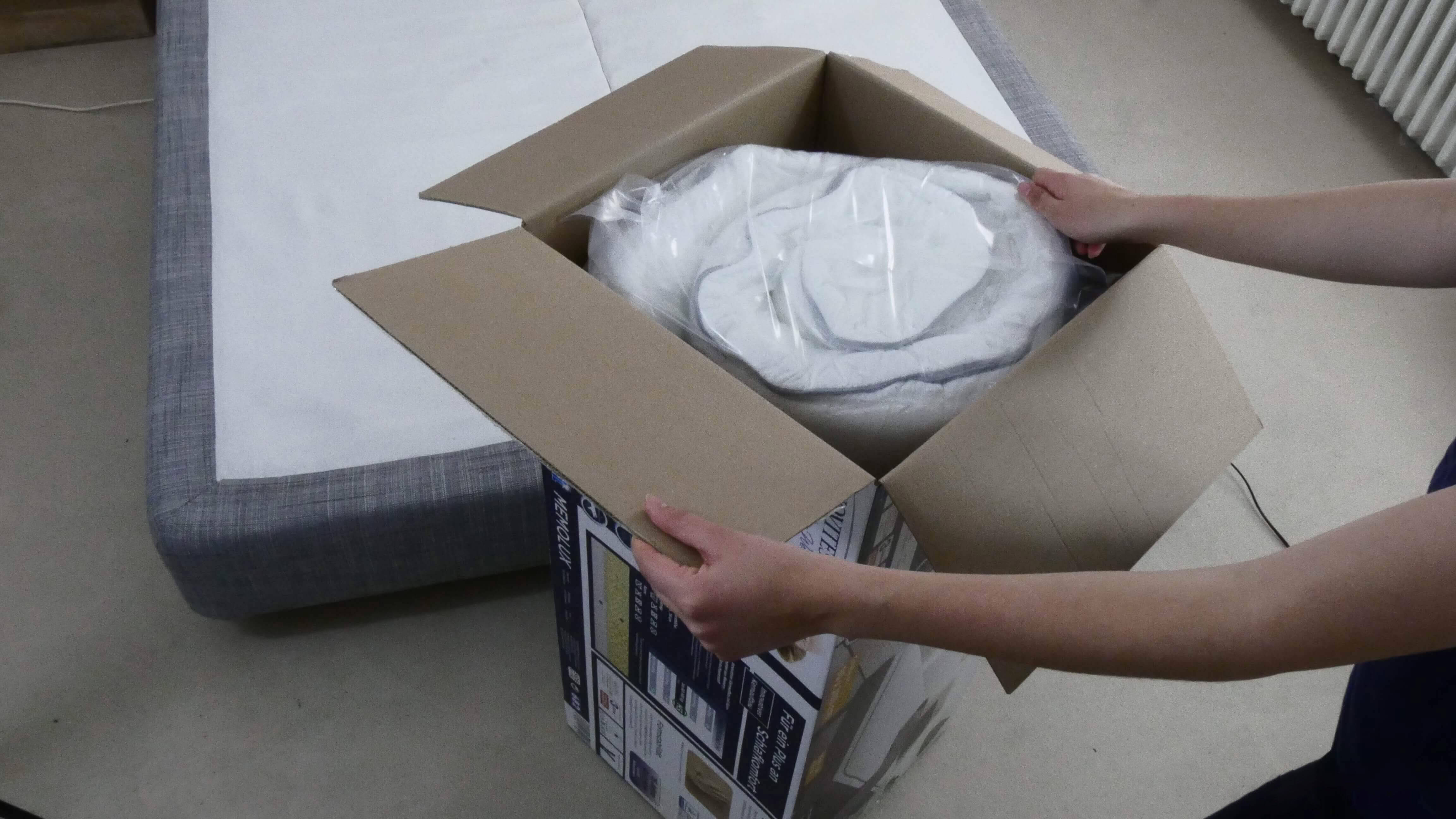 Aldi Novitesse Memolux Matratze auspacken